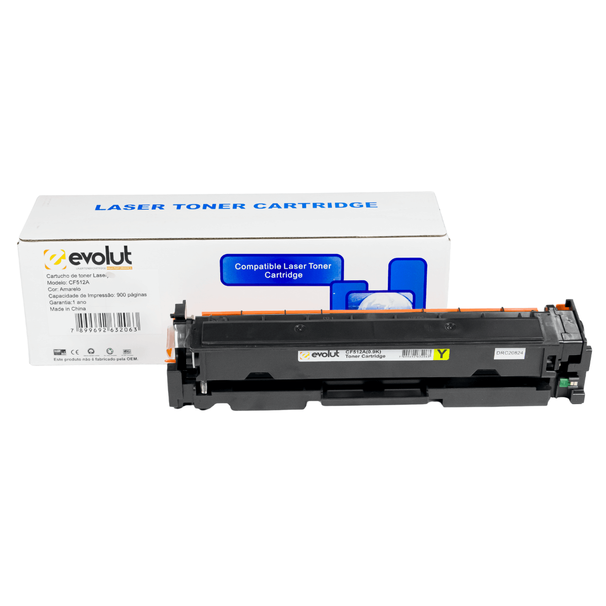 Cartucho de Toner Para HP CF512A Amarelo 0.9K - Evolut