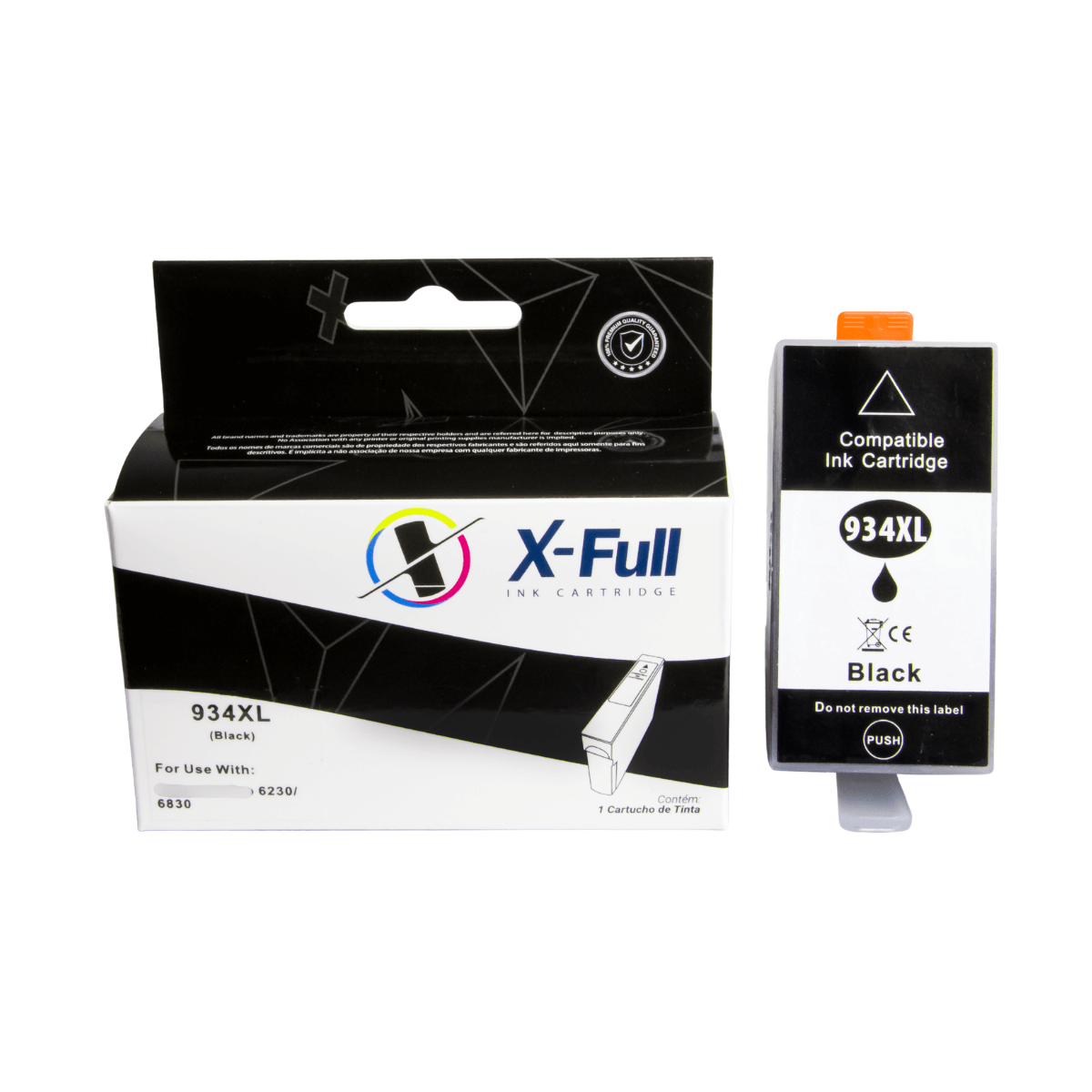 Cartucho de Tinta P/ HP 934XL 934 Preto C/ Chip 50ml - X-Full