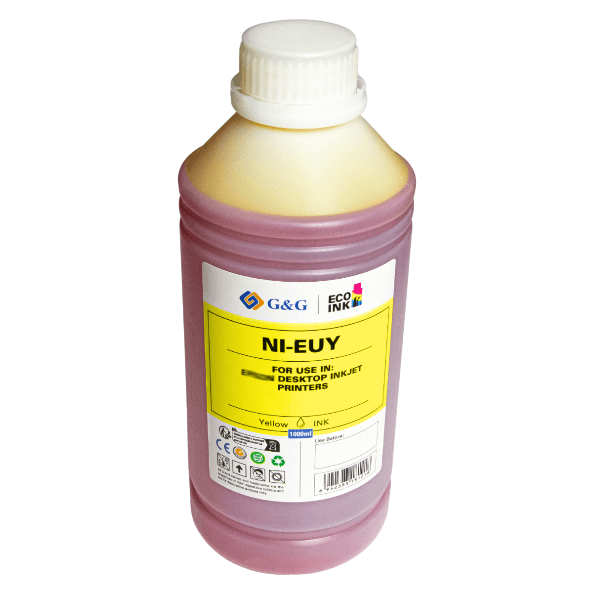 Refil de Tinta P/ Epson T664 Amarelo Corante 1L (NI-EUY) - G&G