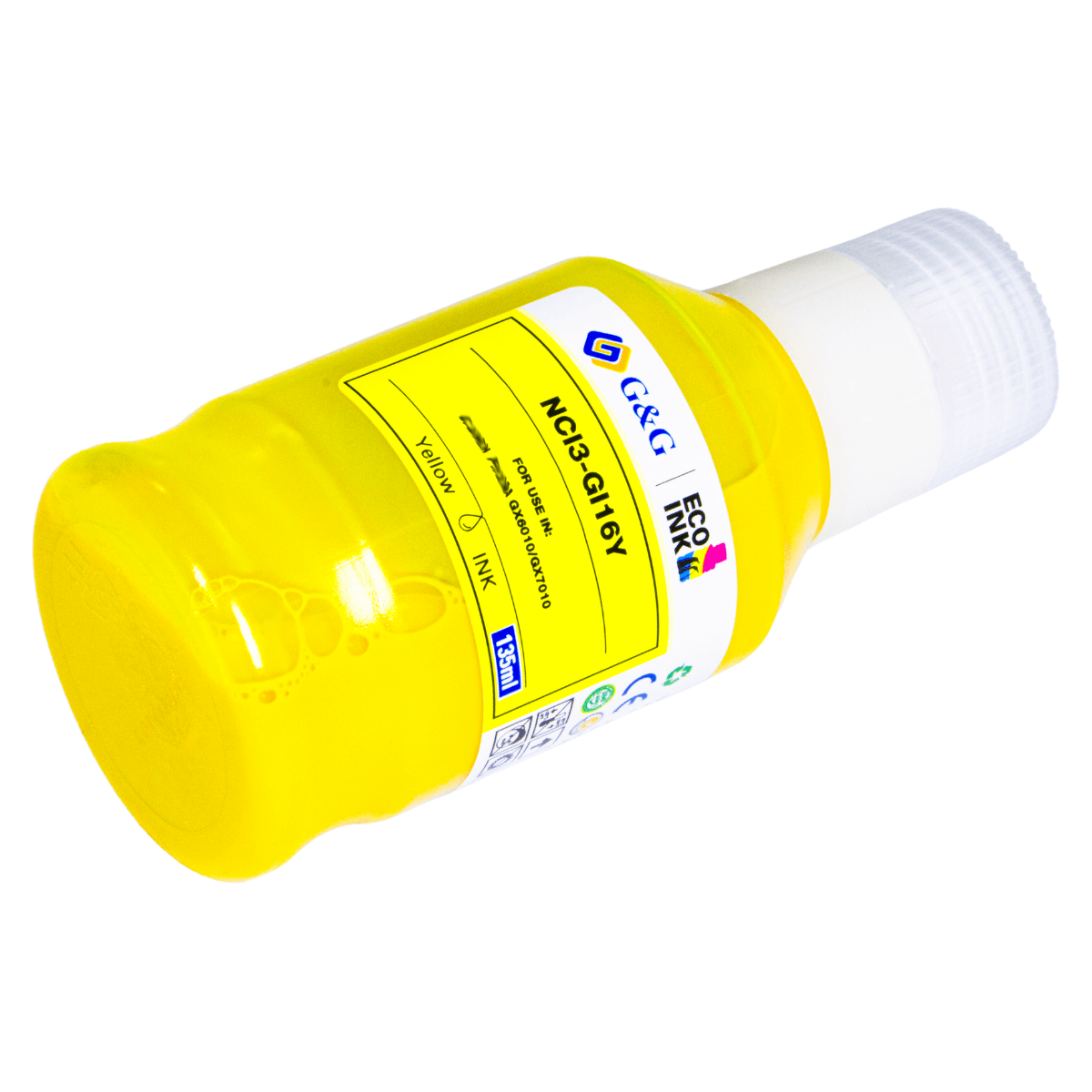 Refil de Tinta P/ Canon GI-16 GX6010 GX7010 Amarelo 7K 135ml - G&G