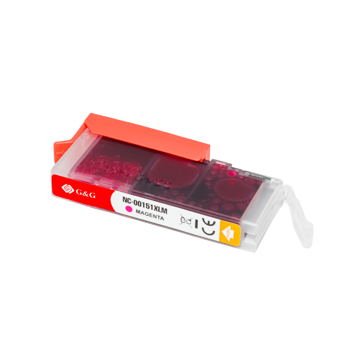 Cartucho de Tinta P/ Canon CLI151 CLI-151XL Magenta C/ Chip 12ML - G&G