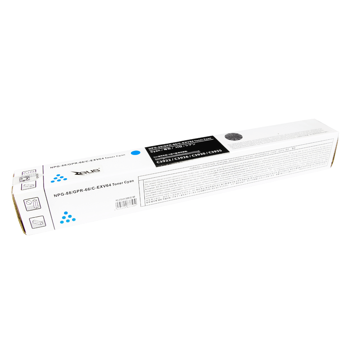 Cartucho de Toner P/ Canon GPR-66 Ciano C/ Chip 25.5K - Zeus