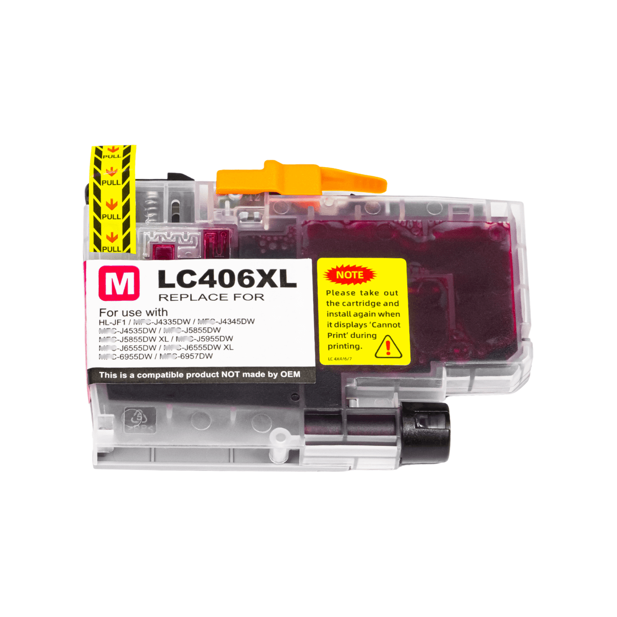Cartucho de Tinta P/ Brother LC406 XL Magenta C/ Chip 5K - Lotus