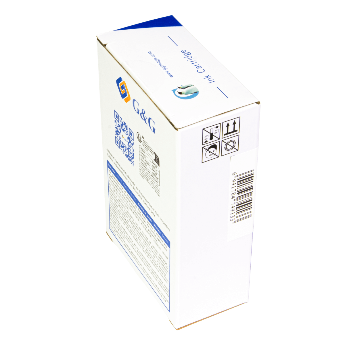 Cartucho de Tinta P/ Plotter Canon PFI-107 Ciano C/ Chip 130ml - G&G
