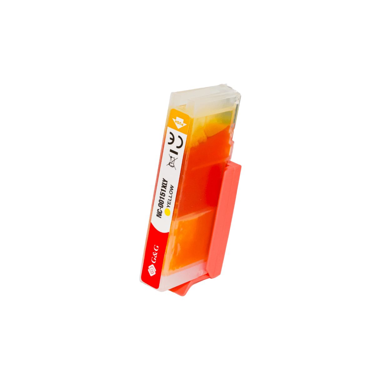 Cartucho de Tinta P/ Canon CLI151 CLI-151XL Amarelo C/ Chip 12ML - G&G