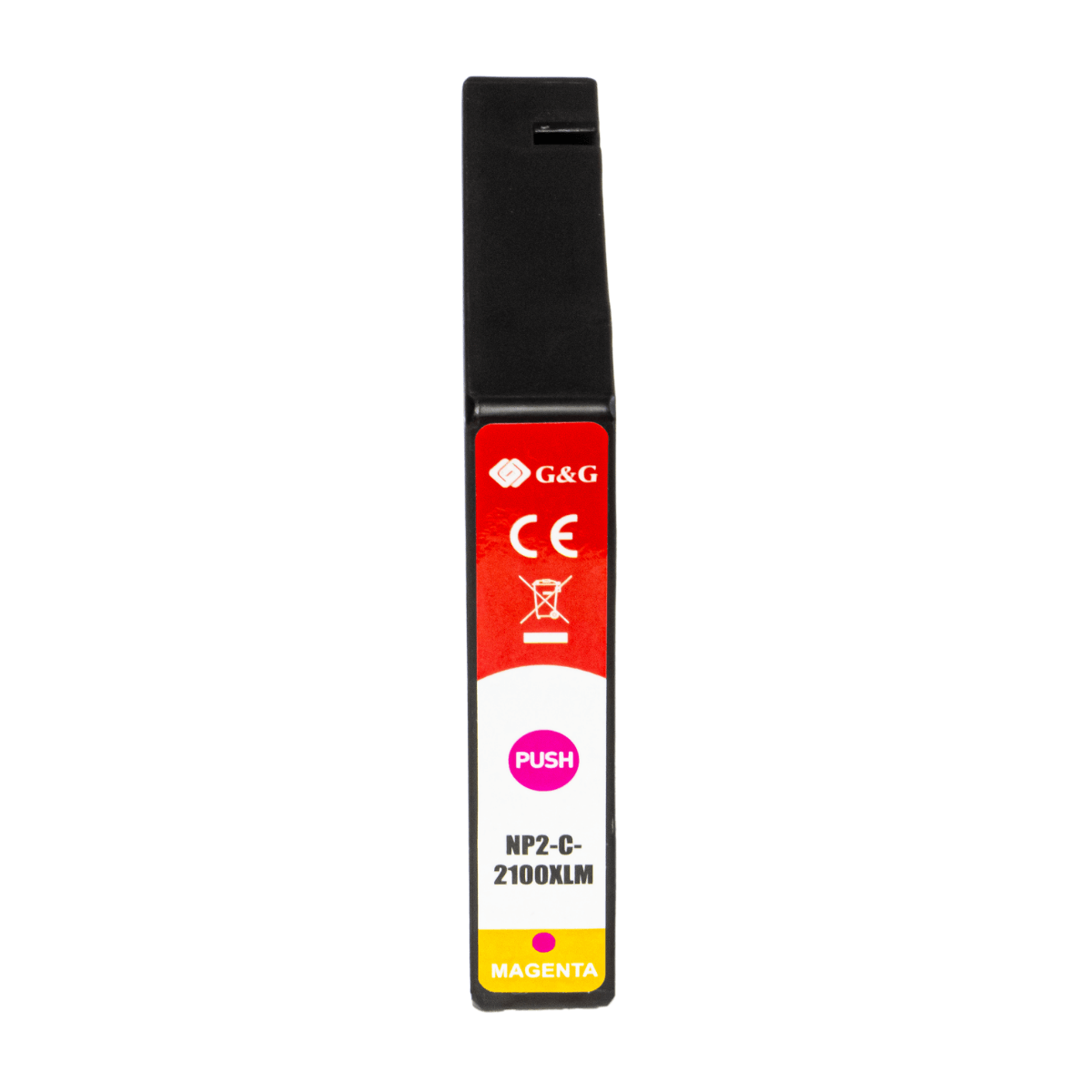 Cartucho de Tinta PGI-2100XL P/ Canon MB5310 MB5410 Magenta C/ Chip 1.5K 20.4ml - G&G