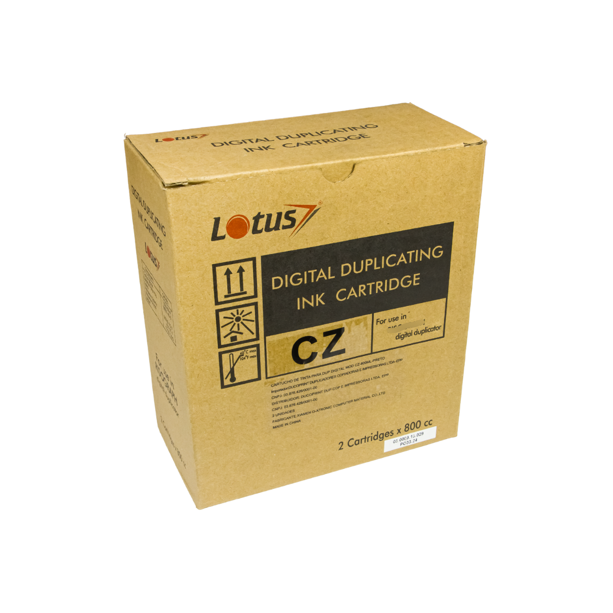 Tinta Lotus Preta Compatível com CZ - 800ml
