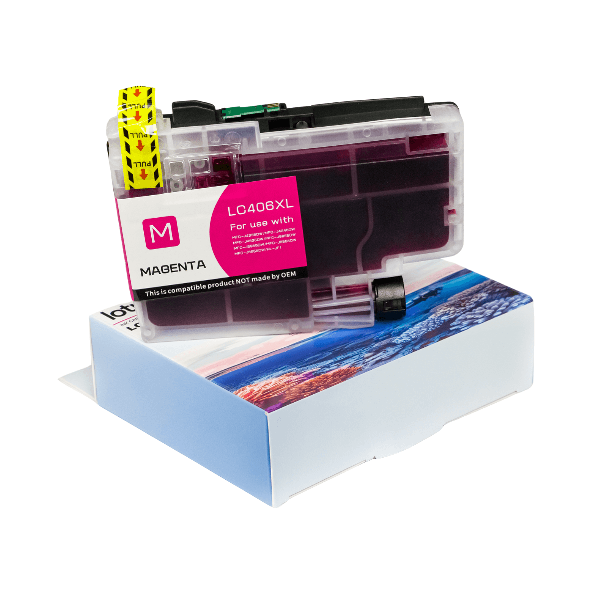 Cartucho de Tinta P/ Brother LC406XL LC406XLM Magenta C/ Chip 5K - Lotus
