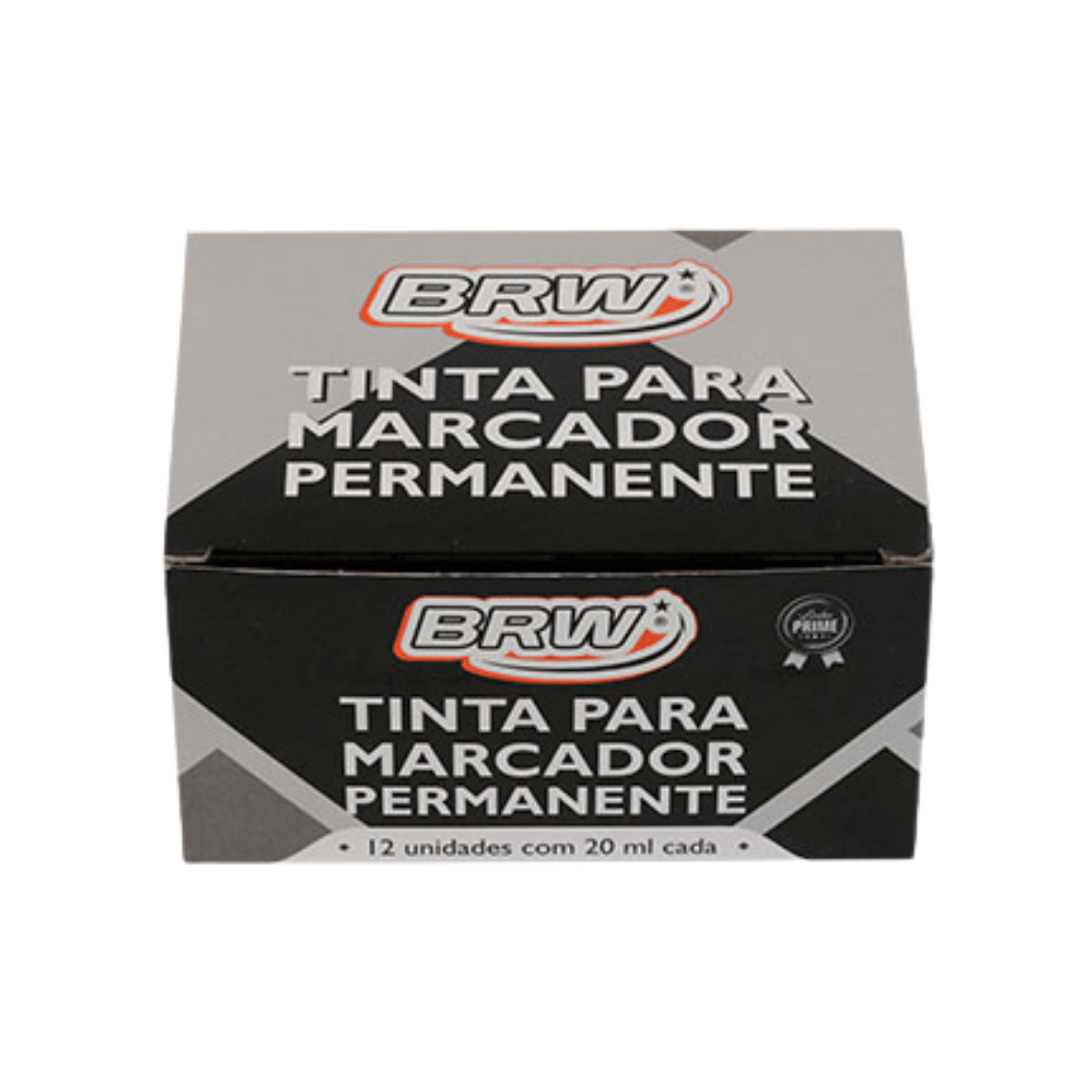 Tinta Para Marcador Permanente Vermelho 20ML Com 12un -BRW