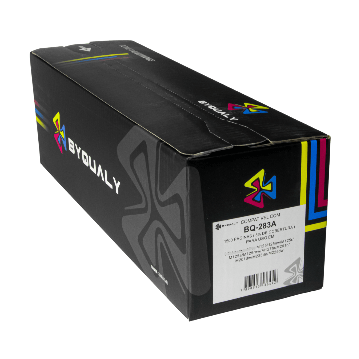 Cartucho de Toner P/ HP CF283a 283a 83a Preto C/ Chip 1.5K - Byqualy
