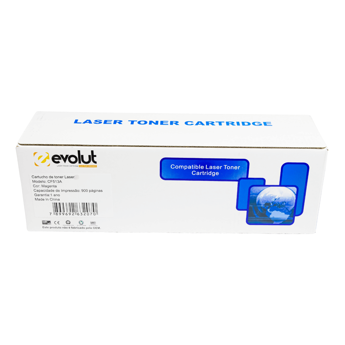 Cartucho de Toner Para HP CF513A Magenta 0.9K - Evolut