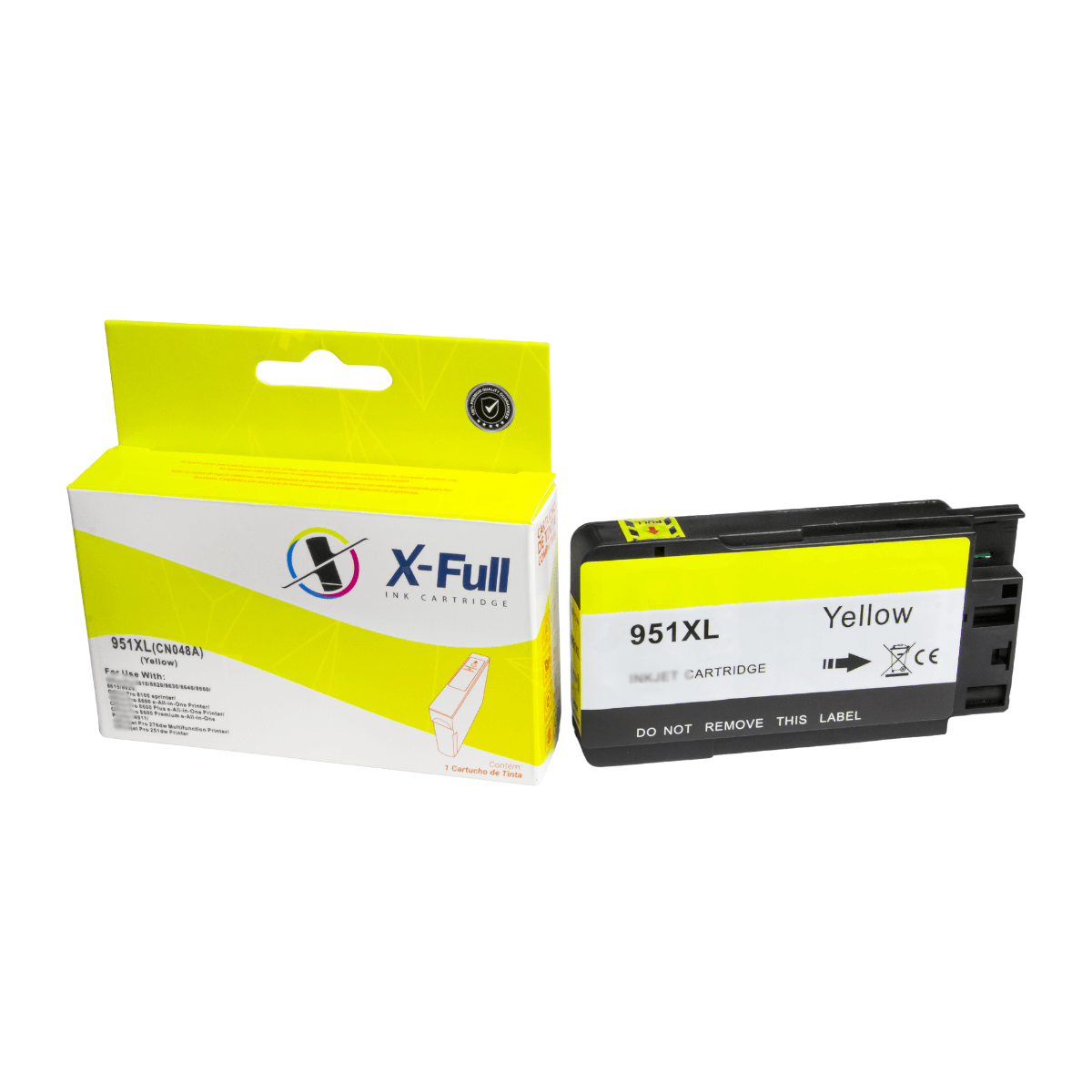 Cartucho de Tinta P/ HP 951XL 951 CN048A Amarelo C/ Chip 27ml - X-Full