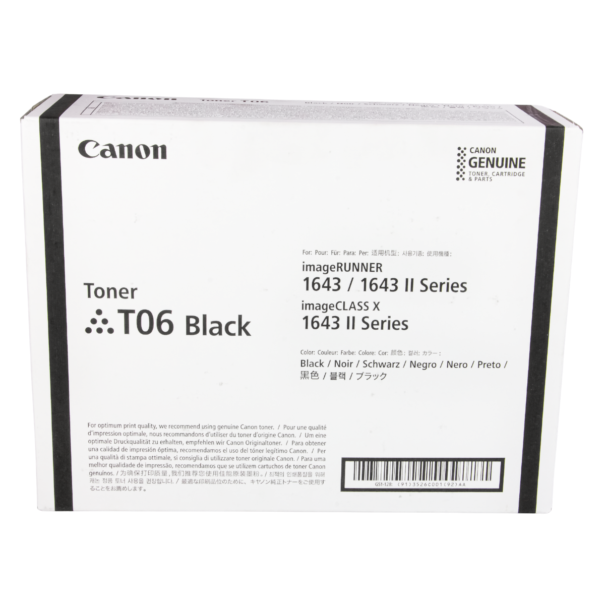 Cartucho de Toner Canon T06 Para IR1643 1643i 1643if  20.5K - Original