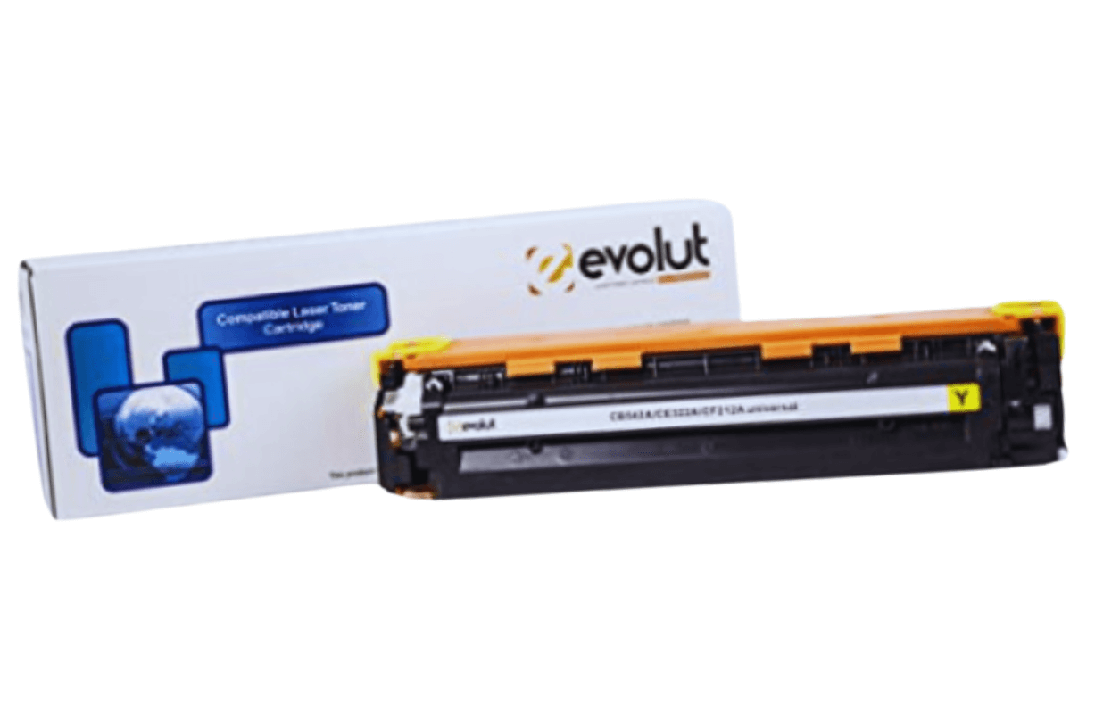 Cartucho de Toner Compatível Evolut P/ HP CB542A CE322 CF212 Yellow - 1.6k