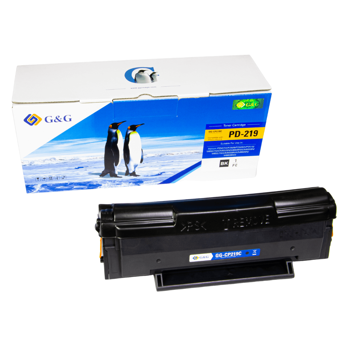 Cartucho de Toner P/ Pantum PD219 C/ Chip 1.6K - G&G