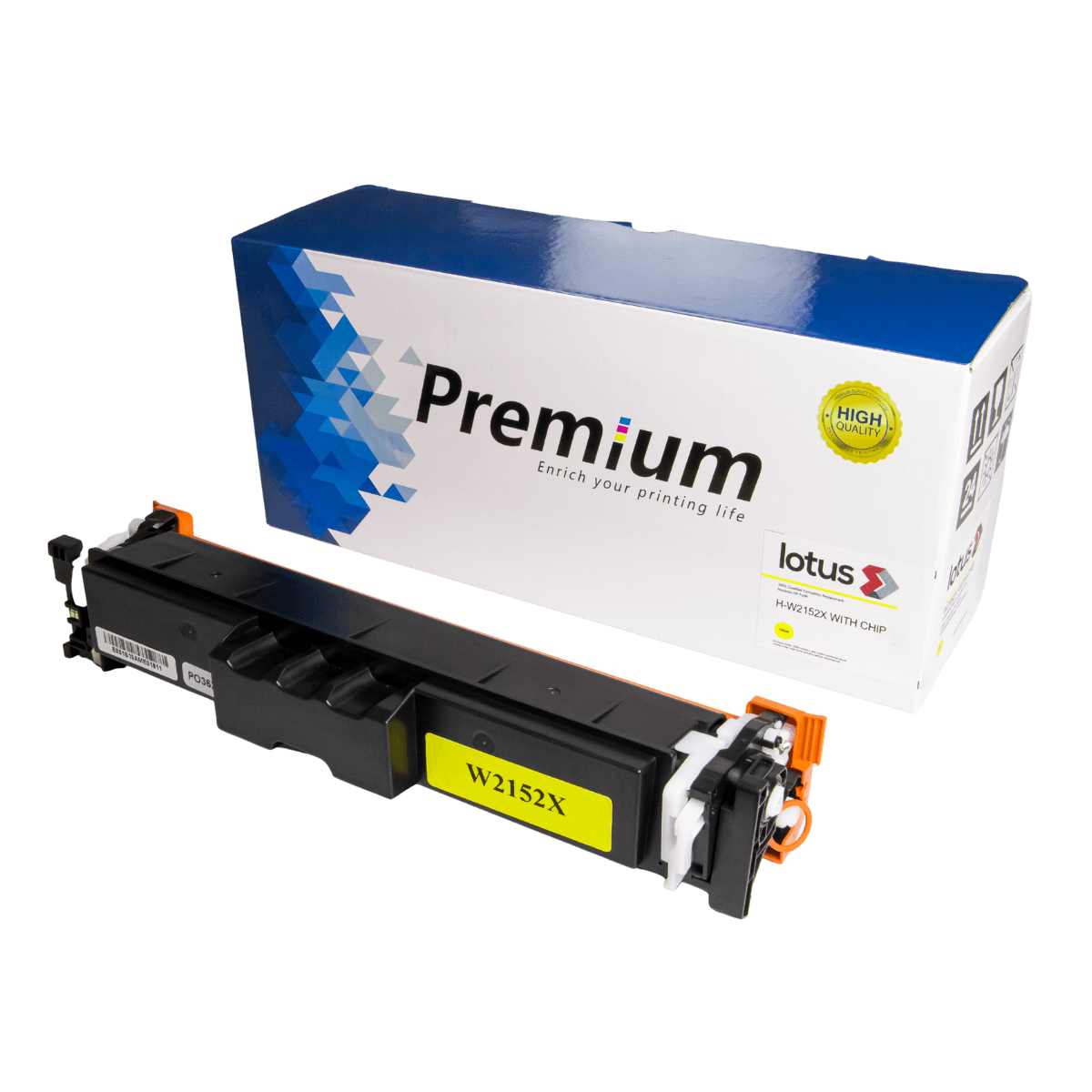Cartucho de Toner P/ HP W2153 2303X 230X C/ Chip Amarelo 5.5K - Lotus