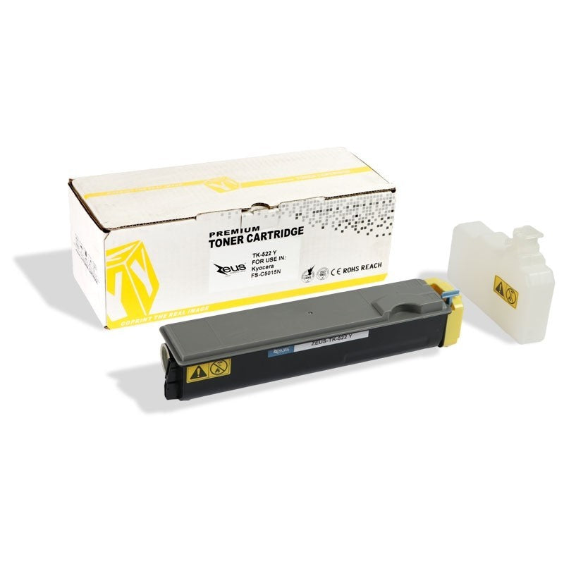 Toner Compatível Zeus Amarelo TK522 p/ Kyocera