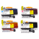 Kit 4x Cartucho de Tinta P/ Brother LC406 XL CMYK C/ Chip - Lotus
