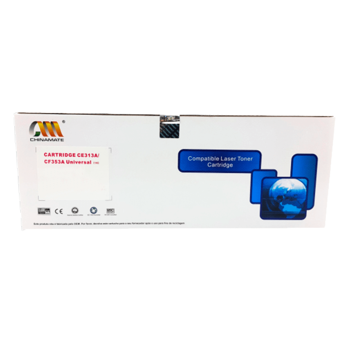 Cartucho de Toner Chinamate Compatível P/ HP 126a Ce313a Cp1025 1020 - MAGENTA
