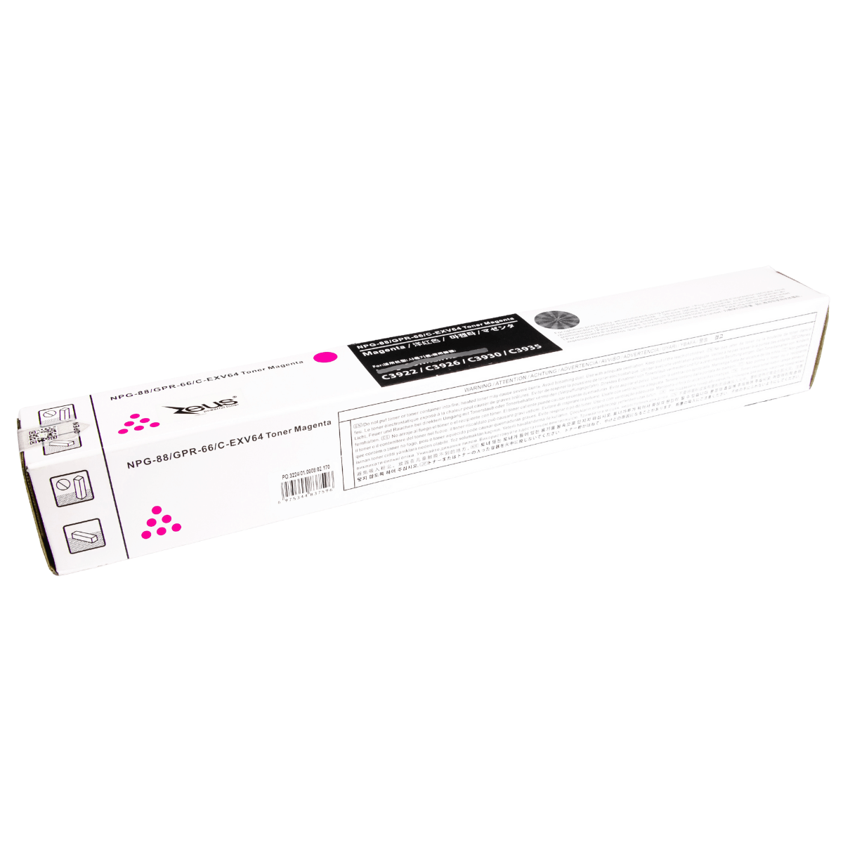 Cartucho de Toner P/ Canon GPR-66 Magenta C/ Chip 25.5K - Zeus