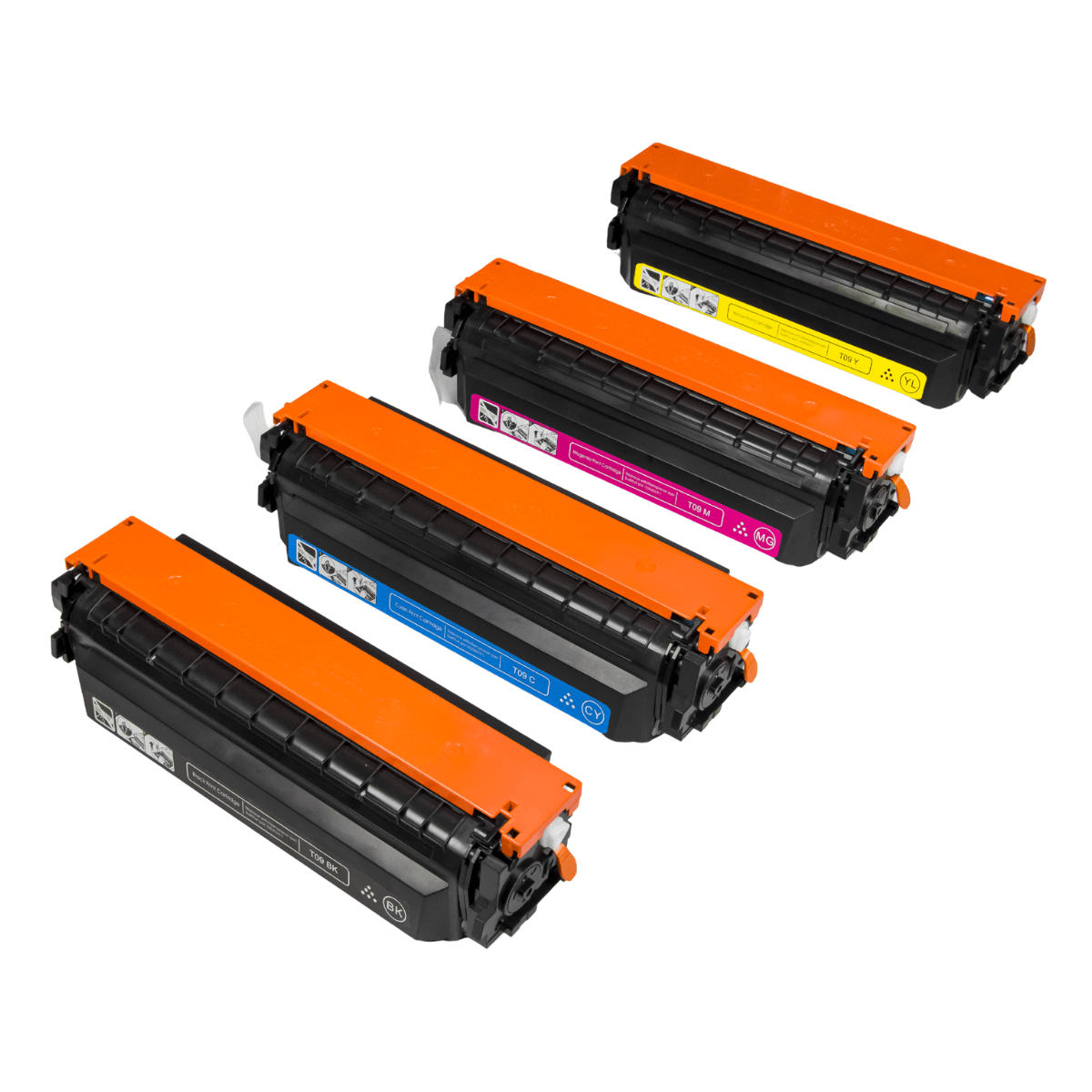 Kit 4 Toner Coloridos CMYK P/ Canon T09, LBP1127 C/ Chip (7.6K) Lotus