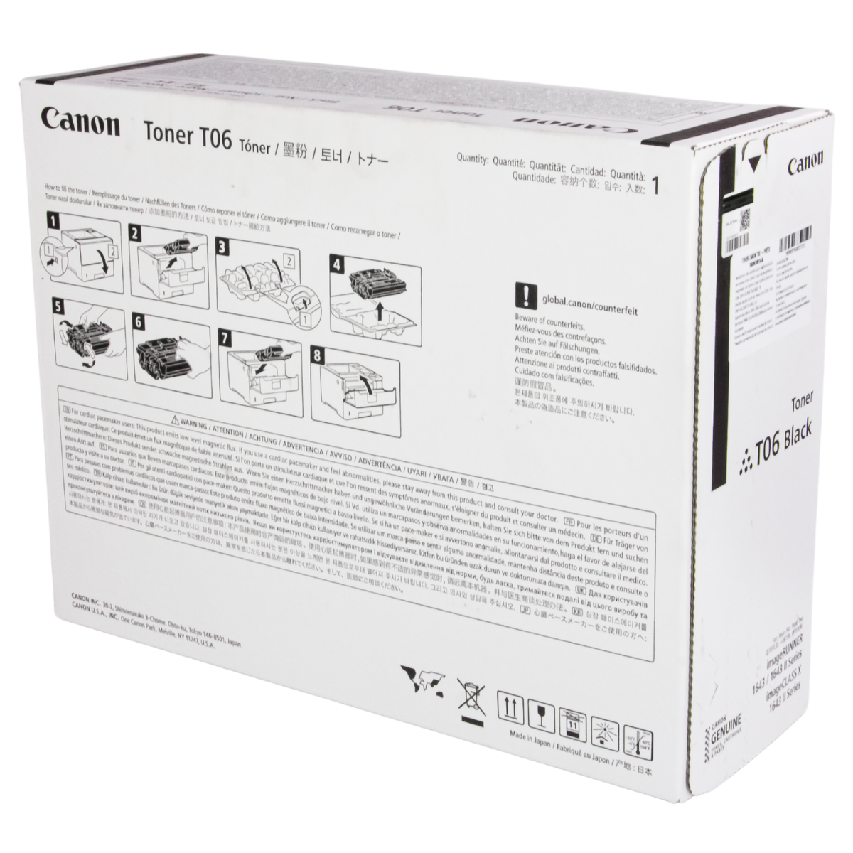 Cartucho de Toner Canon T06 Para IR1643 1643i 1643if  20.5K - Original