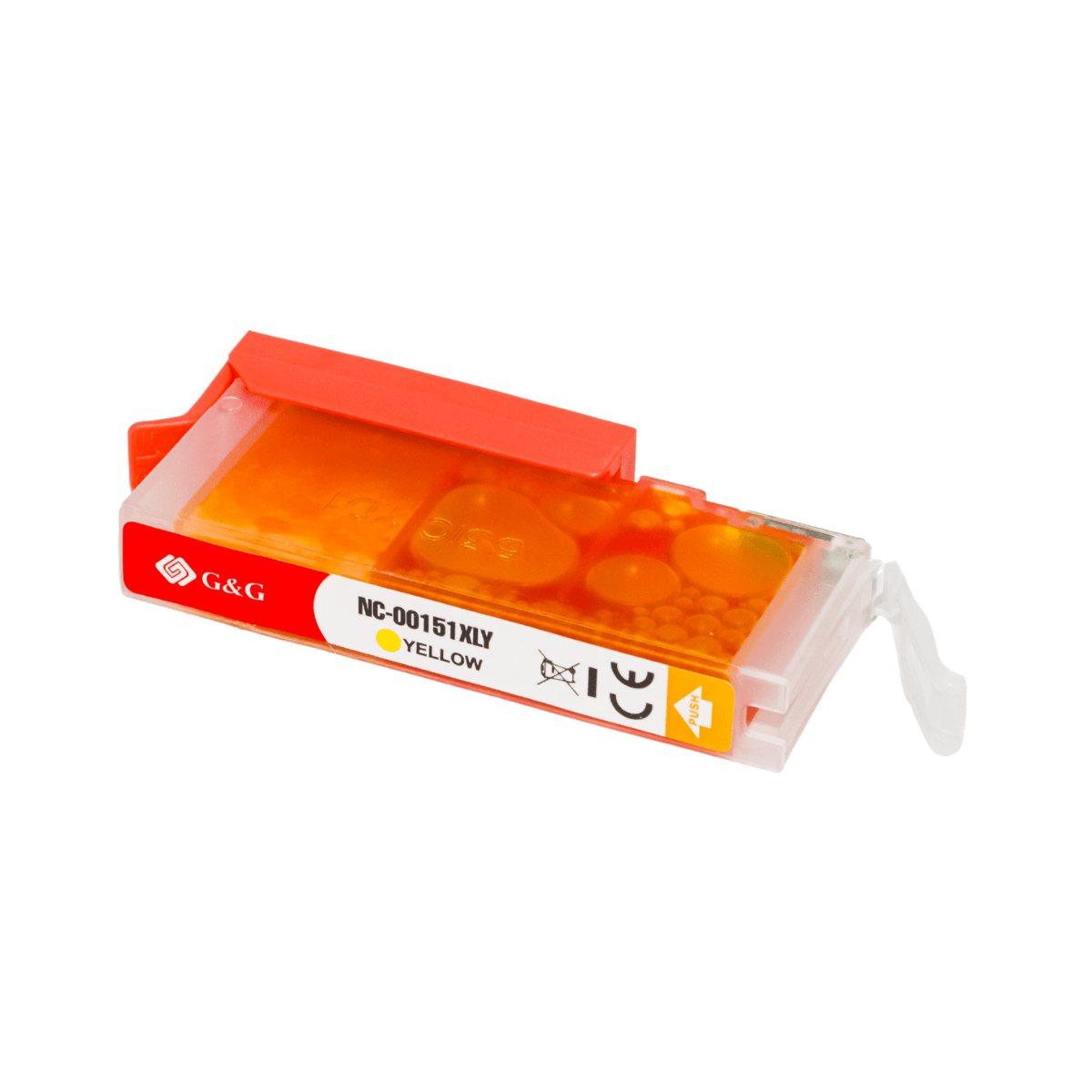 Cartucho de Tinta P/ Canon CLI151 CLI-151XL Amarelo C/ Chip 12ML - G&G