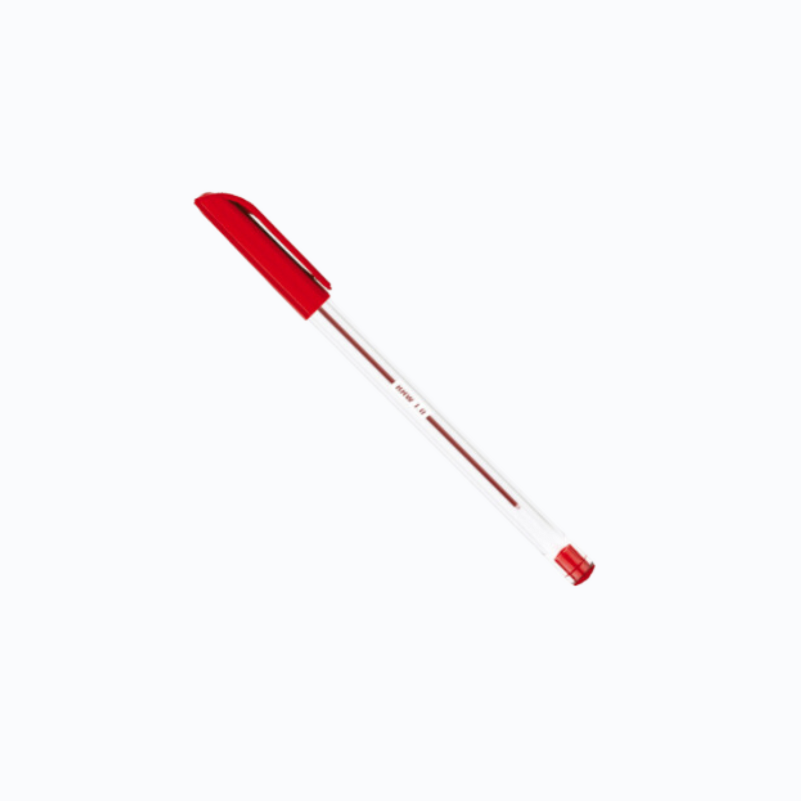 Caneta Esferográfica 1.0mm Vermelha Sextavada BRW