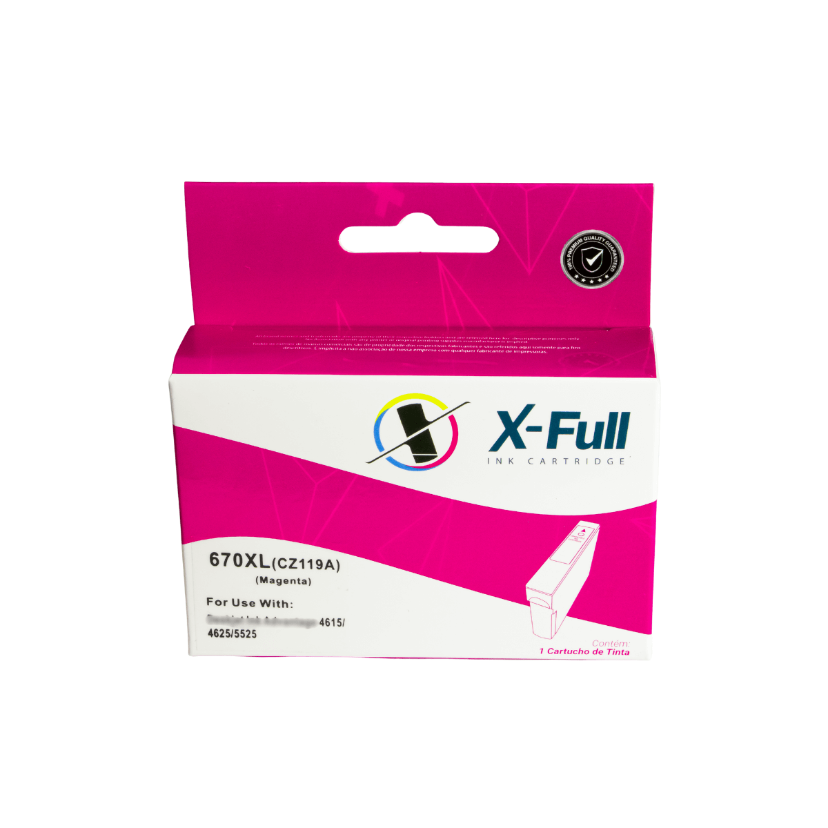 Cartucho de Tinta P/ HP 670XL CZ119A Magenta C/ Chip 14.5ml - X-Full