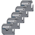 Kit 5x Fita P/ Rotulador Brother M-K131 12mm x 8m Black/ Clear - X-Full