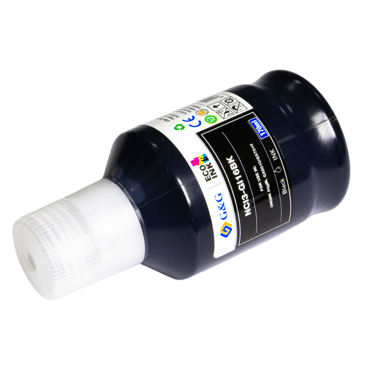 Refil de Tinta P/ Canon GI-16 GX6010 GX7010 Preta 9K 170ml - G&G