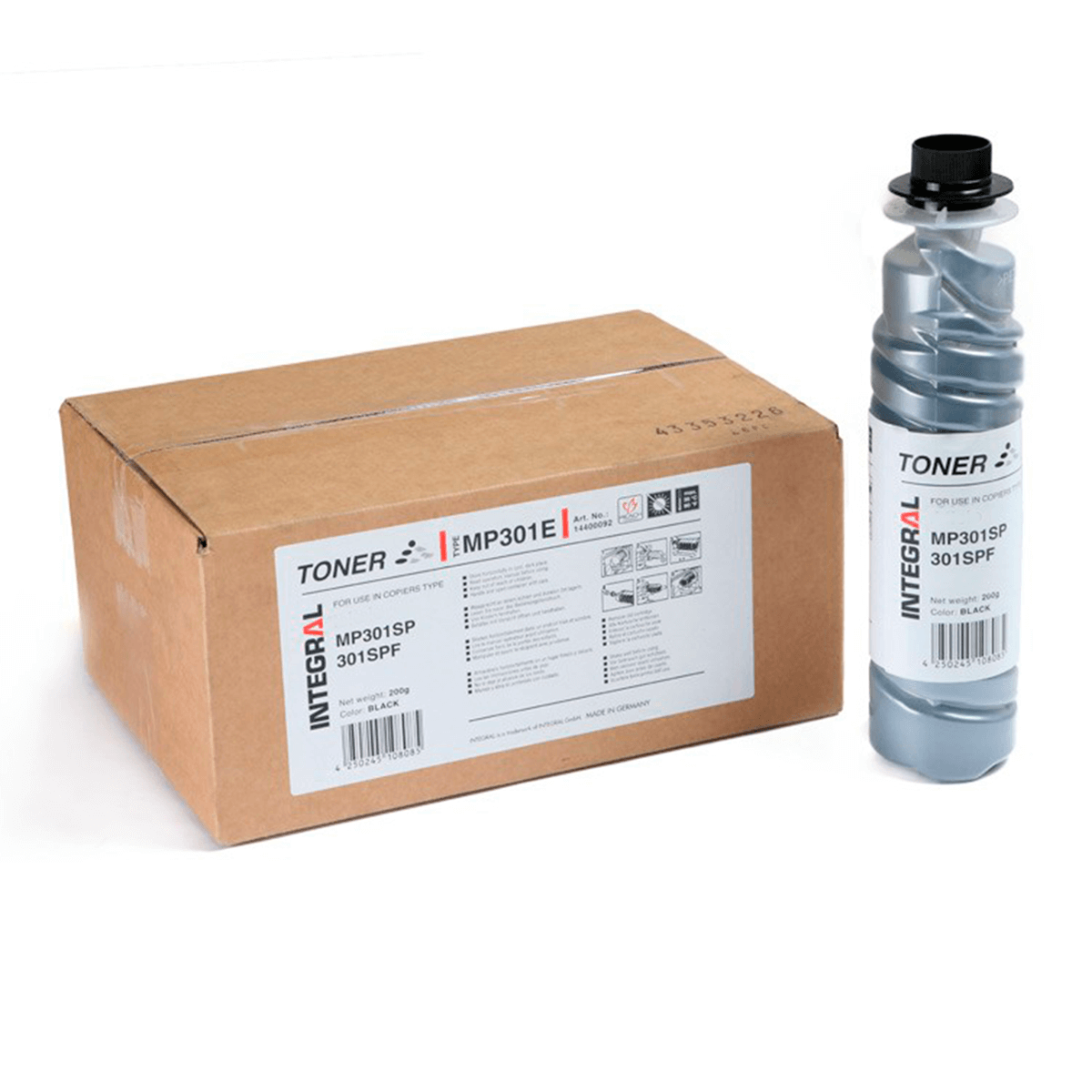 Cartucho de Toner Compatível Integral P/ Ricoh Mp301 - 8k