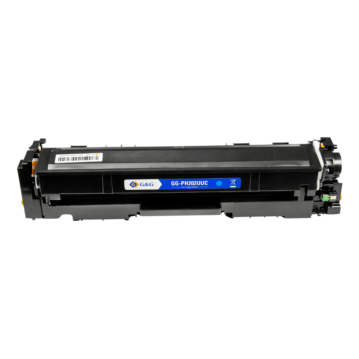 Cartucho de Toner P/ Canon e HP CF501A 202A Ciano C/ Chip 1.3K - G&G