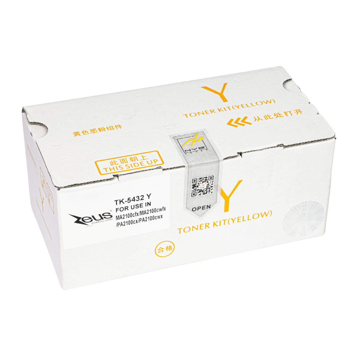 Cartucho de Toner P/ Kyocera TK5432 Amarelo C/ Chip 1.25K - Zeus