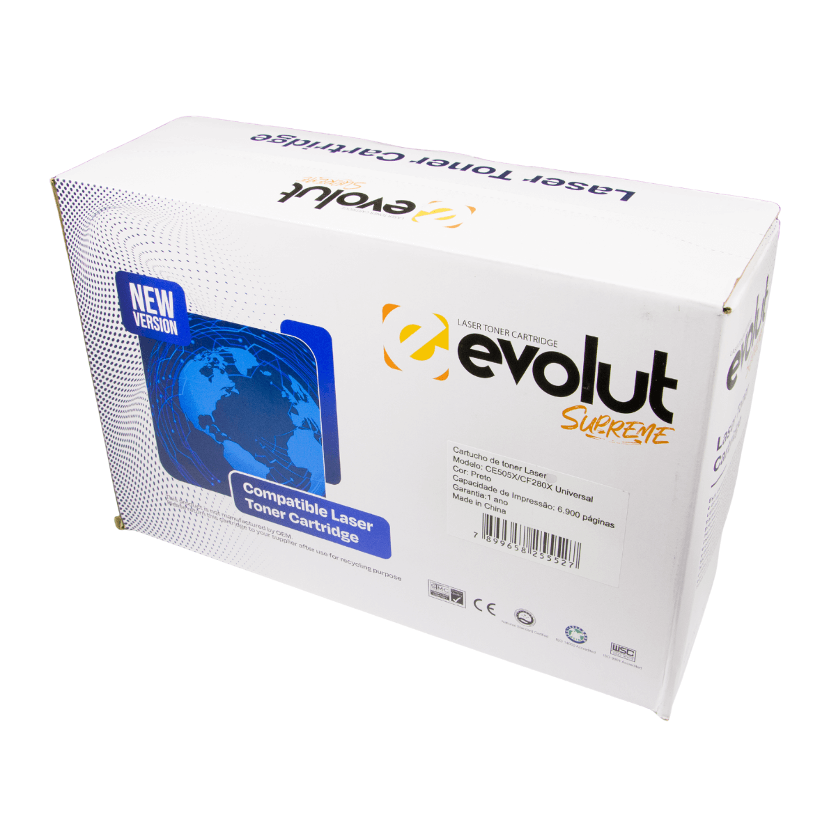 Cartucho de Toner P/ HP CE505X CF280X 105X 180X 6.9K - Evolut