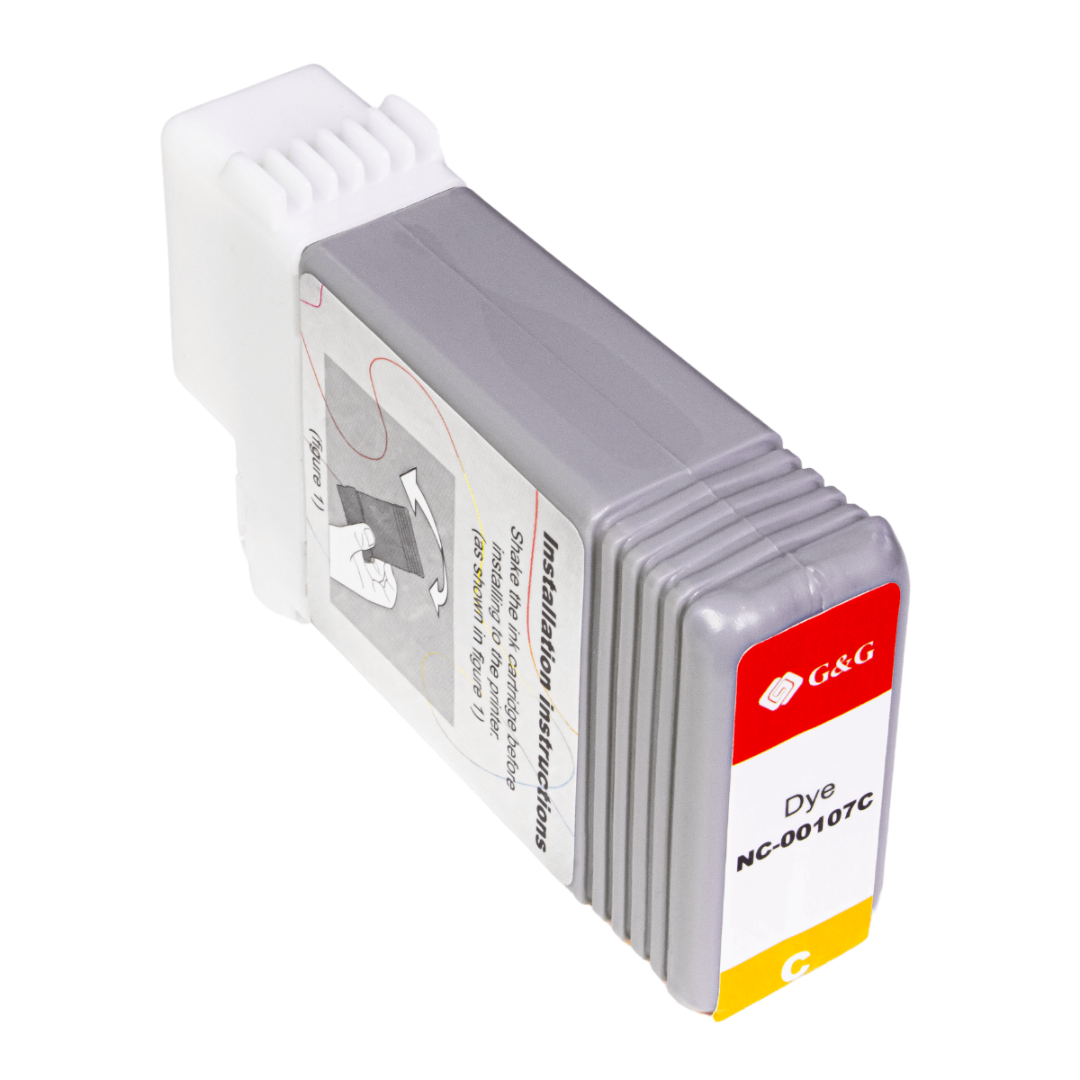 Cartucho de Tinta P/ Plotter Canon PFI-107 Ciano C/ Chip 130ml - G&G