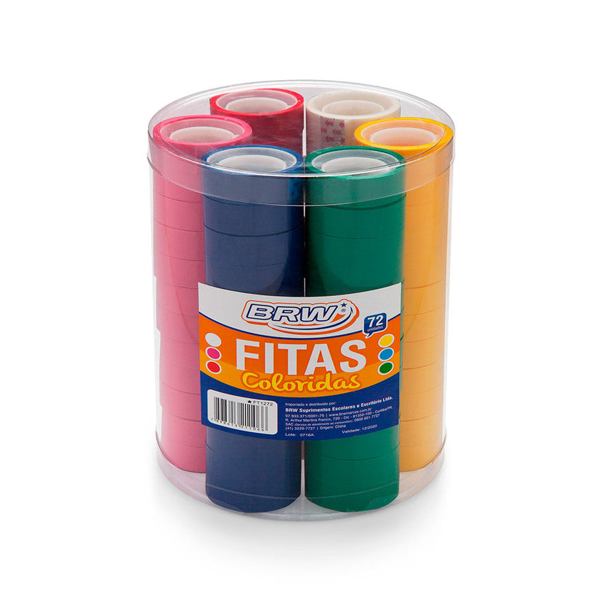 Fita Adesiva Colorida 12mm X 10m