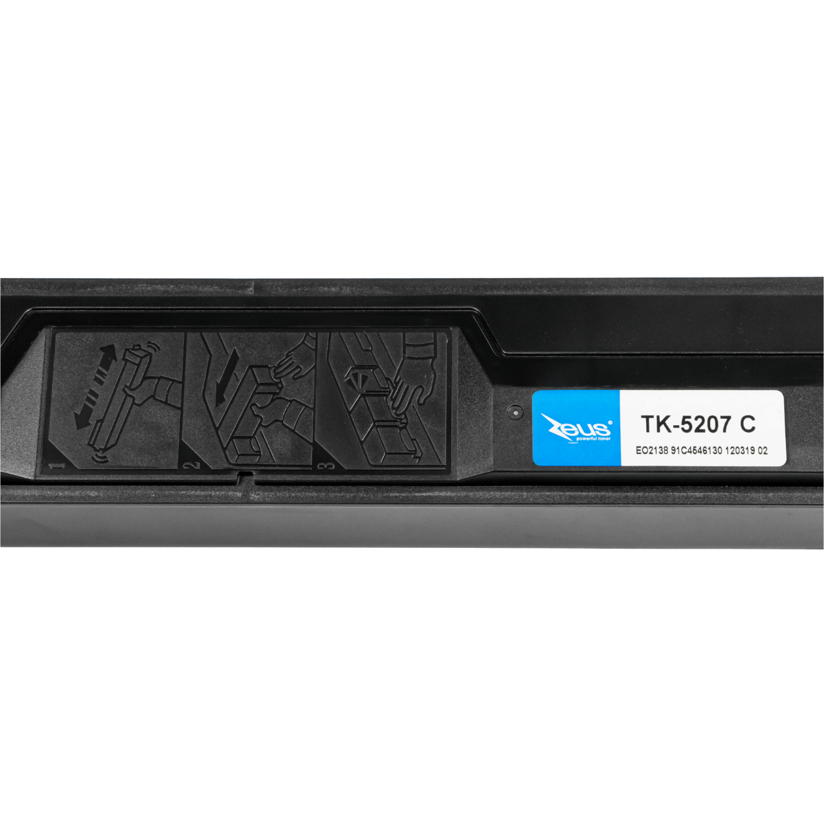 Cartucho de Toner Compatível Zeus p/ Kyocera TK5207 Ciano C/ Chip 12K