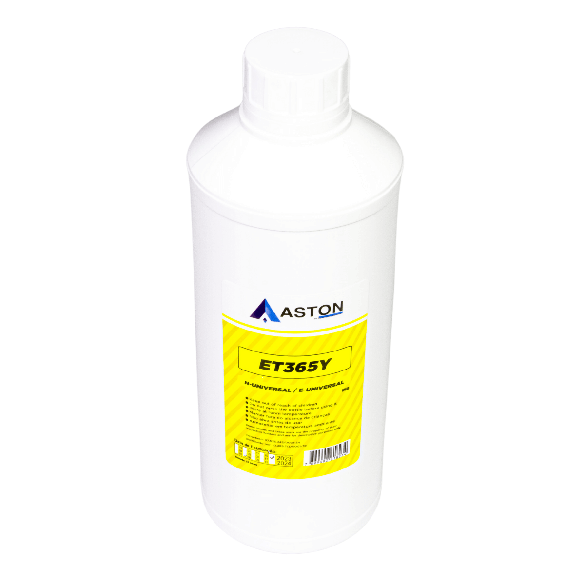 Refil de Tinta Compatível Aston Para Hp e Epson Et365 Yellow 1 Litro