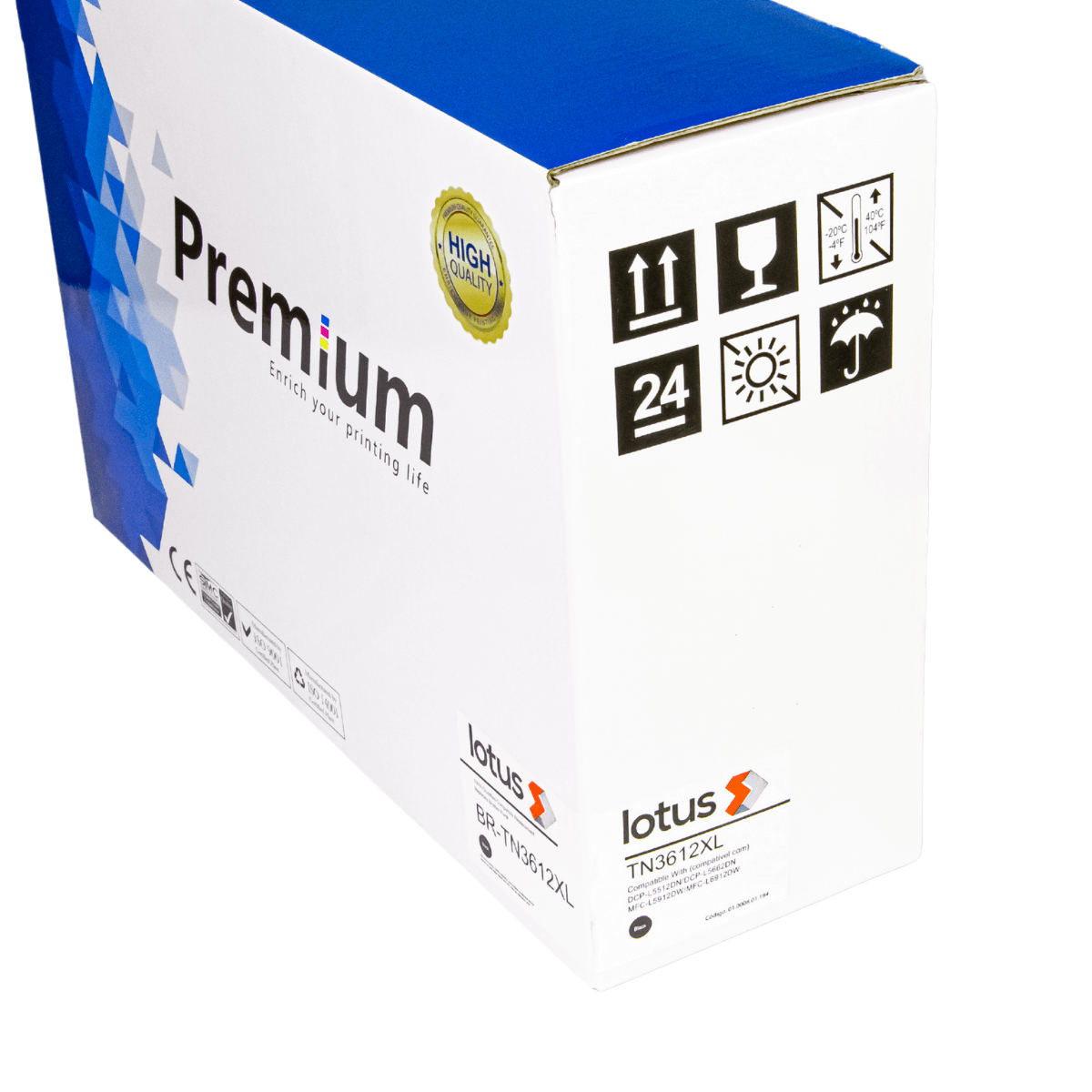 Cartucho de Toner P/ Brother TN-3612XL 25K - Lotus