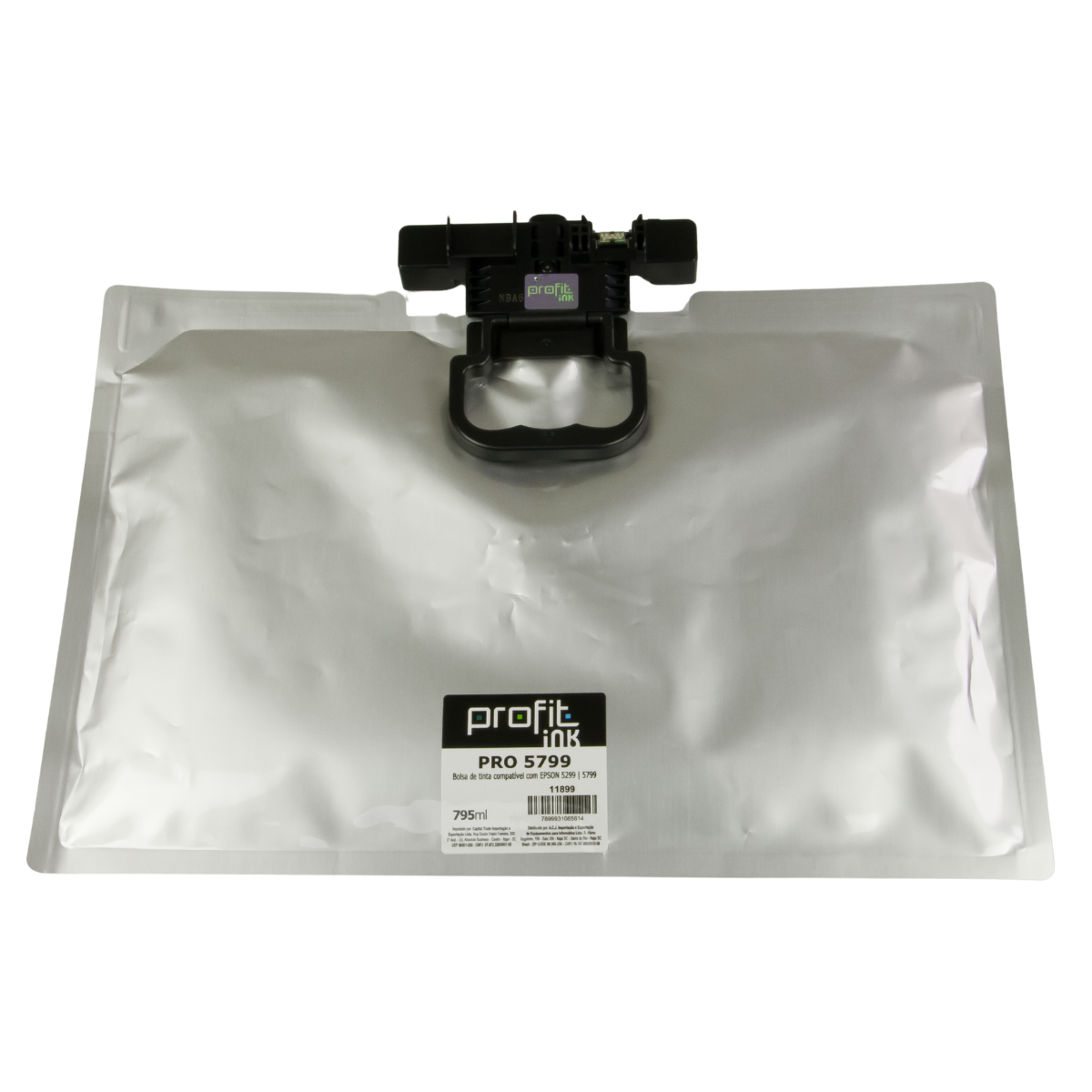 Bolsa de Tinta P/ Epson WF5299 WF5799 Preta Pigmentada 40K 795ml - Profit Ink