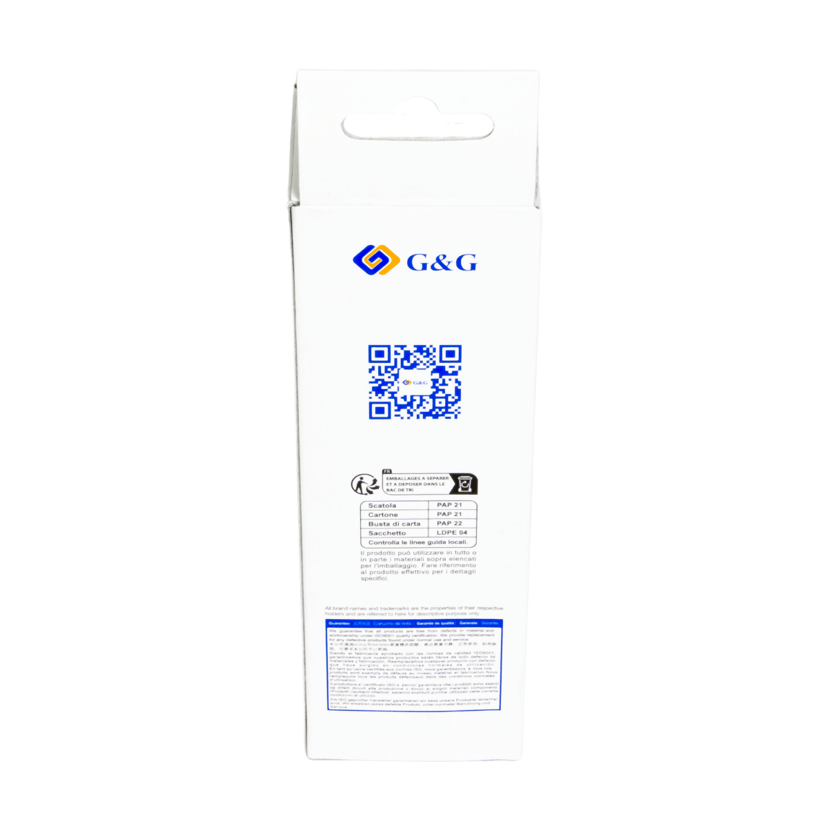 Refil de Tinta P/ Epson T504 T544 Ciano Corante 70ml - G&G (NEI3-EUC)