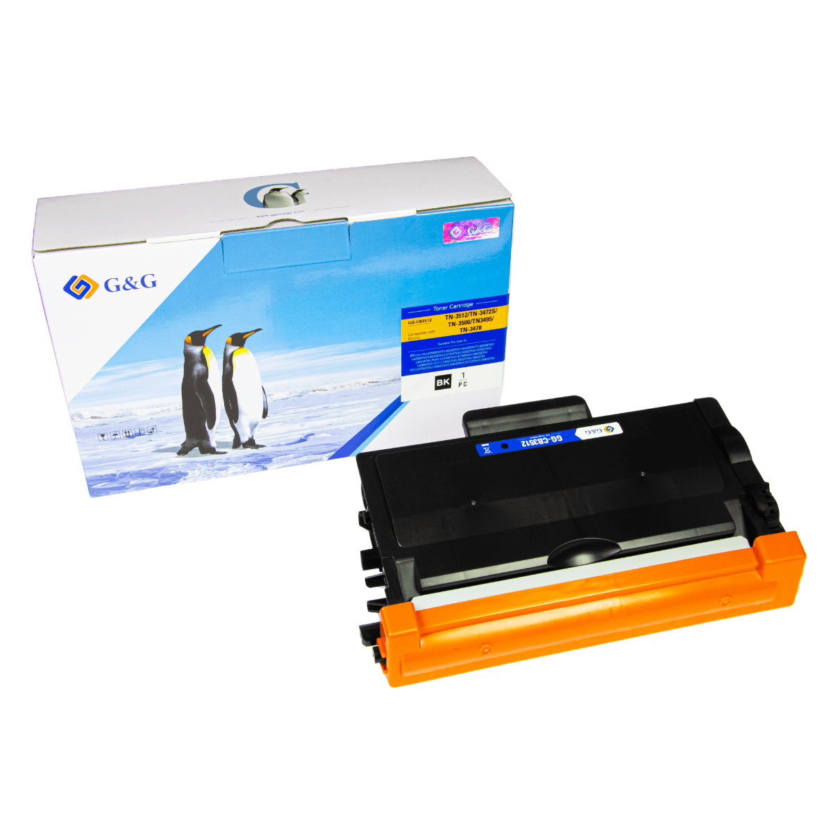 Cartucho de Toner Para Brother TN3472 TN880 12K - G&G