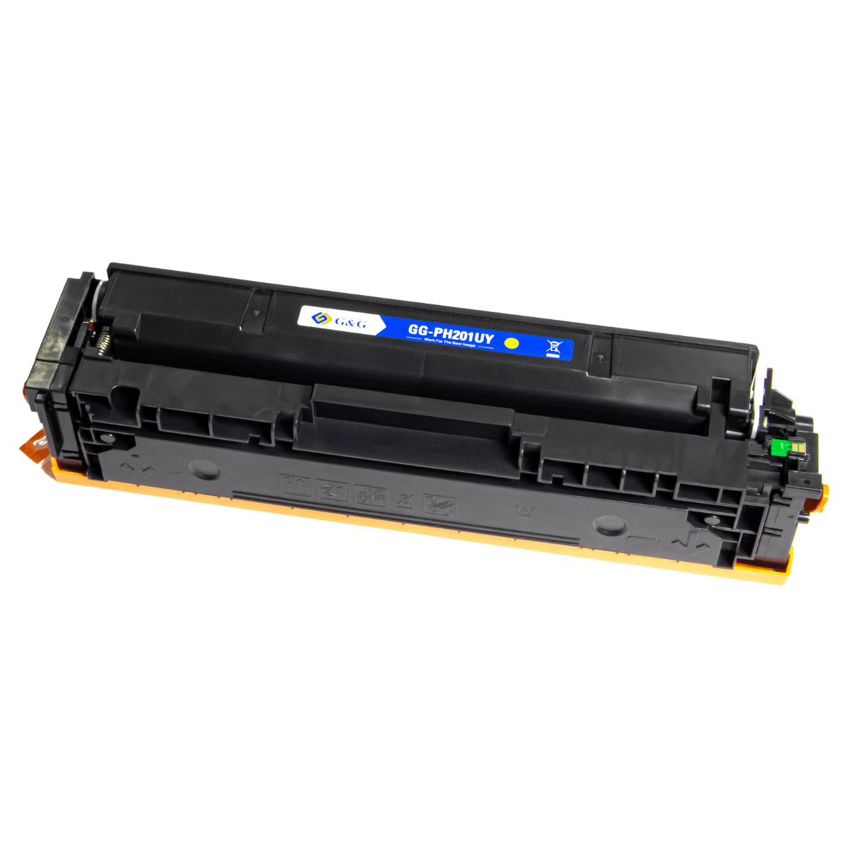 Cartucho de Toner P/ Canon MF644 HP CF402A CF502A Amarelo C/ Chip 1.4K - G&G