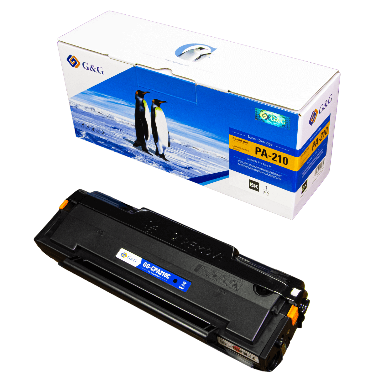 Cartucho de Toner P/ Elgin Pantum PB210 PB211 PA210 C/ Chip 1.6K - G&G