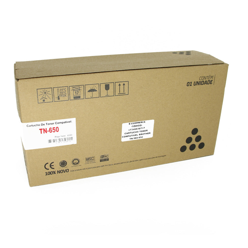 Toner Compatível RHB TN580 TN550 TN620 p/ Brother DCP8080