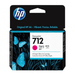 Cartucho de Tinta HP 712 3ED68A P/ Plotter T250 T650 Magenta 29ml - Original