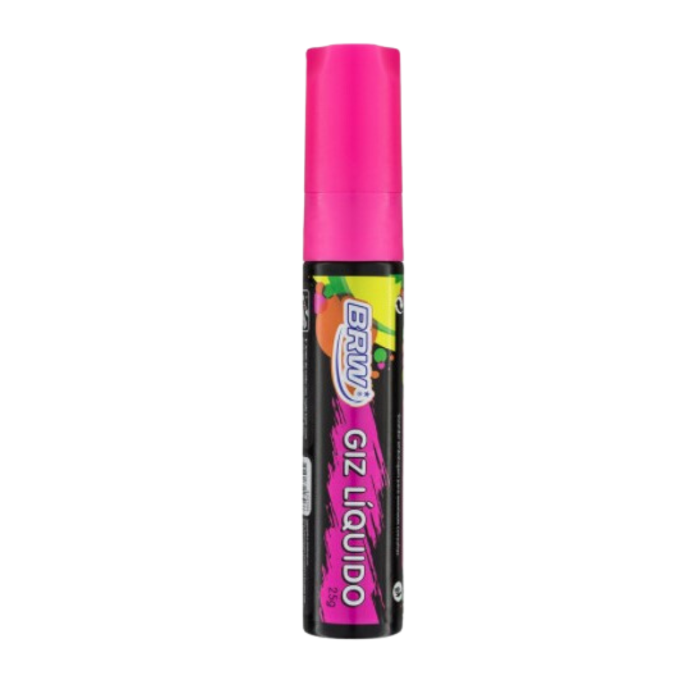 Giz Líquido 15MM - Rosa 25GR BRW - CX C/ 6UN