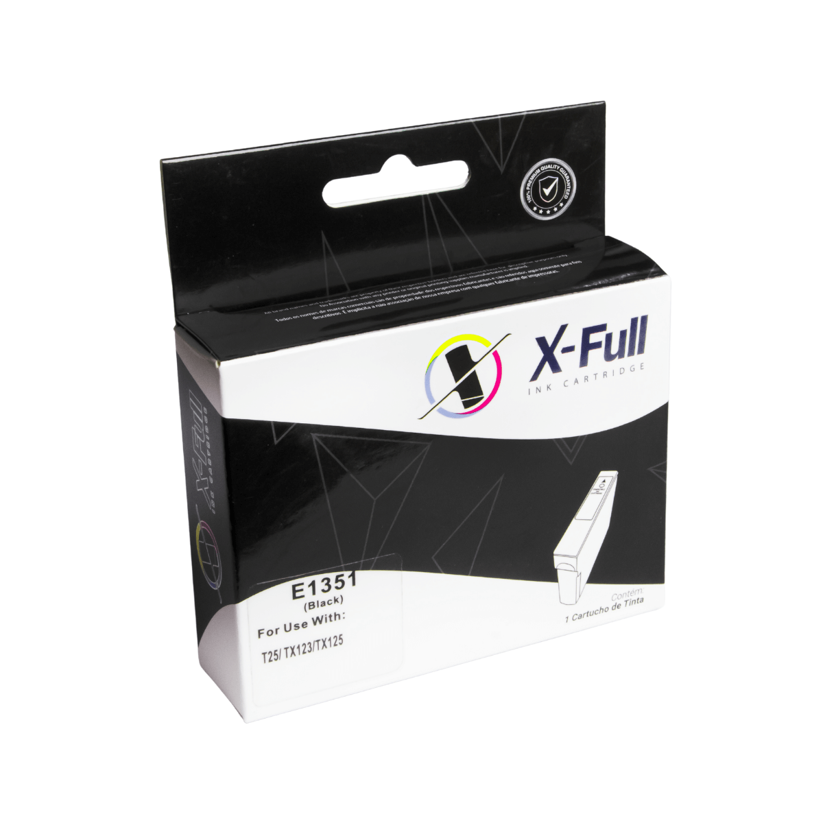 Cartucho de Tinta P/ Epson 1351 TX123 TX135 Preto C/ Chip 14ml - X-Full