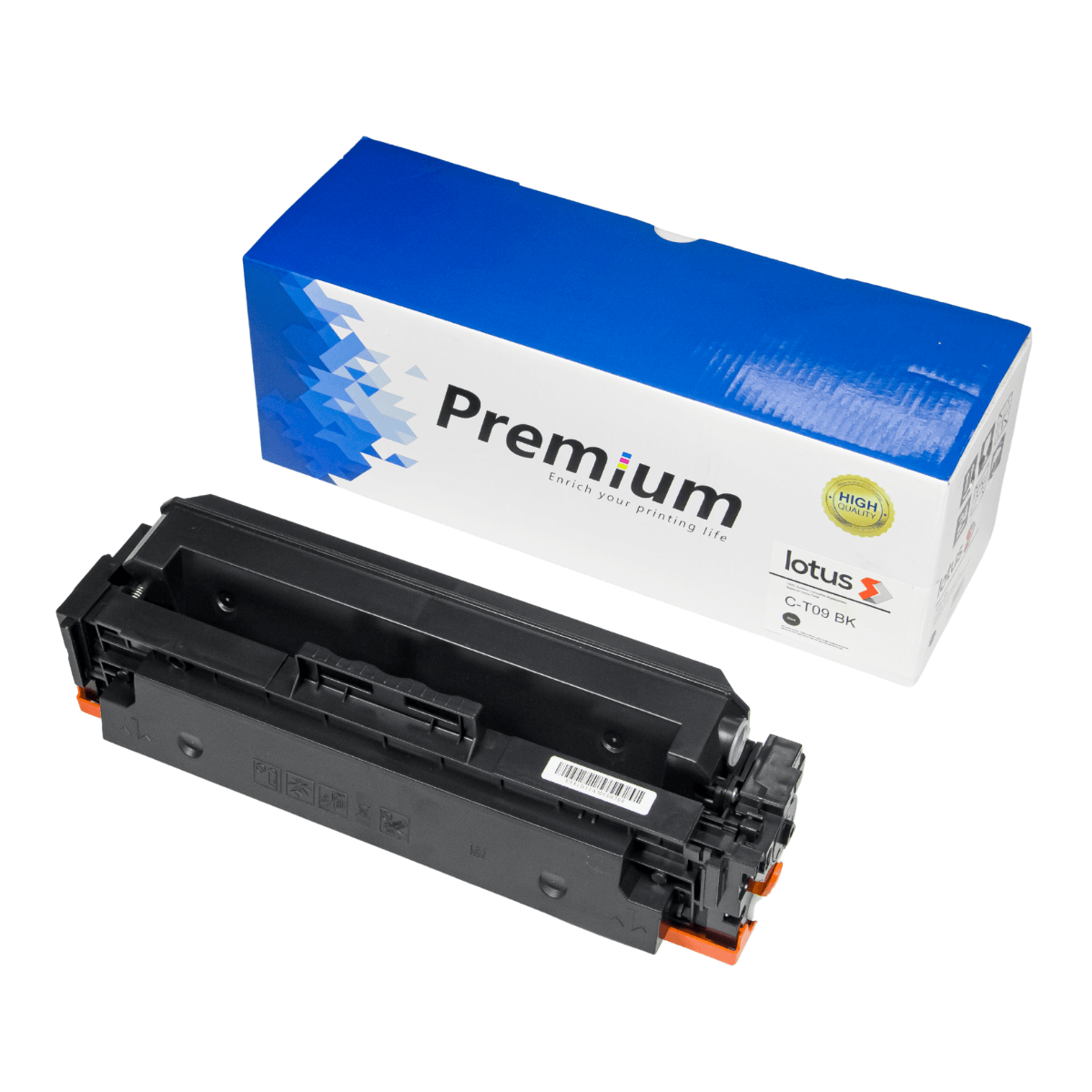 Toner Compatível p/ Canon T09, LBP1127 s/ Chip (7.6K) Black - Lotus